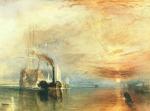 水彩大师 William Turner_1839 Le Téméraire remorqué à son dernier mouillage pour être détruit